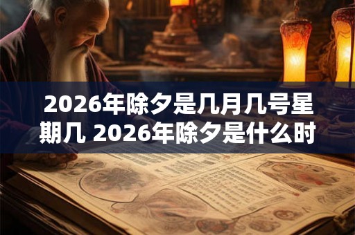 2026年除夕是几月几号星期几 2026年除夕是什么时候 2026年除夕是几月几号星期几 2026年除夕是什么时候