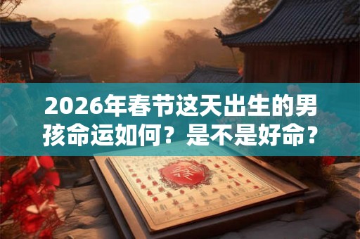 2026年春节这天出生的男孩命运如何？是不是好命？