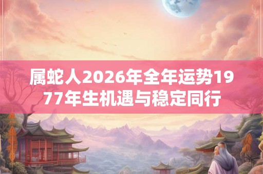 属蛇人2026年全年运势1977年生机遇与稳定同行