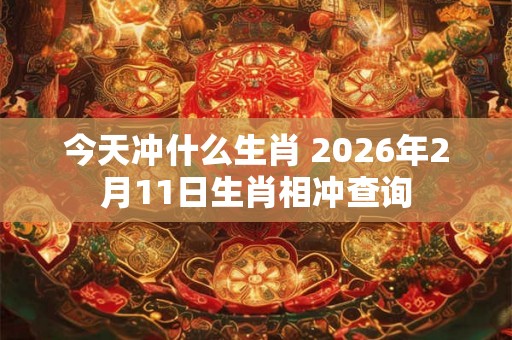 今天冲什么生肖 2026年2月11日生肖相冲查询