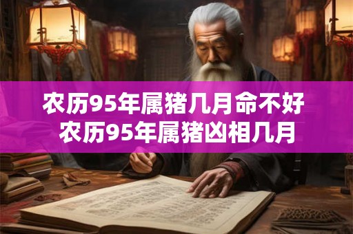 农历95年属猪几月命不好 农历95年属猪凶相几月