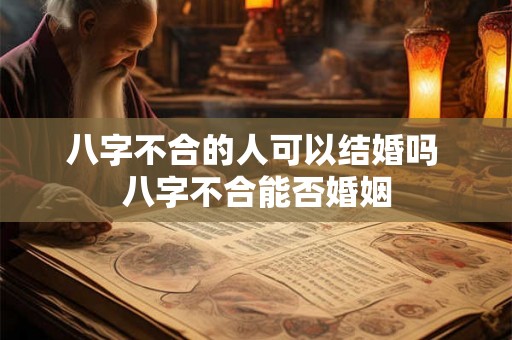 八字不合的人可以结婚吗 八字不合能否婚姻