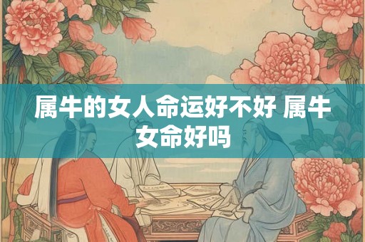 属牛的女人命运好不好 属牛女命好吗