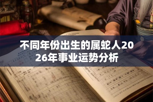 不同年份出生的属蛇人2026年事业运势分析