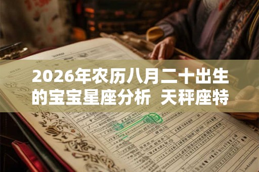 2026年农历八月二十出生的宝宝星座分析  天秤座特质