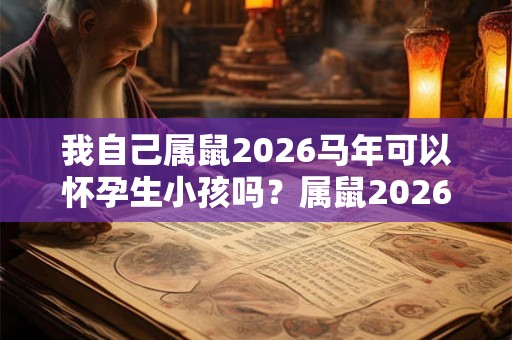 我自己属鼠2026马年可以怀孕生小孩吗？属鼠2026年运势好吗？