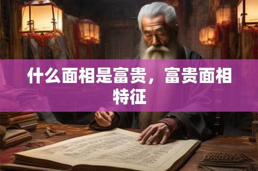 什么面相是富贵，富贵面相特征