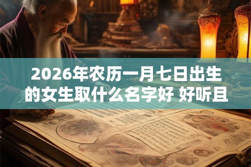 2026年农历一月七日出生的女生取什么名字好 好听且寓意好的名字推荐