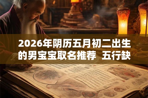 2026年阴历五月初二出生的男宝宝取名推荐  五行缺啥