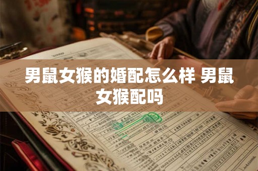男鼠女猴的婚配怎么样 男鼠女猴配吗