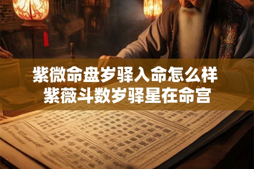 紫微命盘岁驿入命怎么样 紫薇斗数岁驿星在命宫