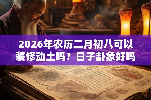 2026年农历二月初八可以装修动土吗？日子卦象好吗？