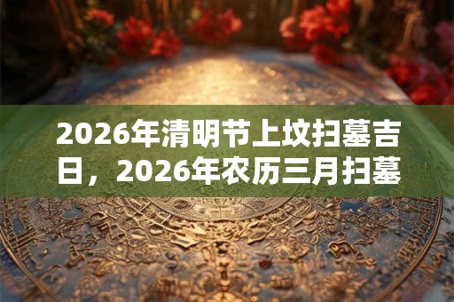 2026年清明节上坟扫墓吉日，2026年农历三月扫墓吉日一览！