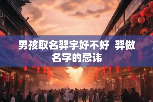 男孩取名羿字好不好  羿做名字的忌讳