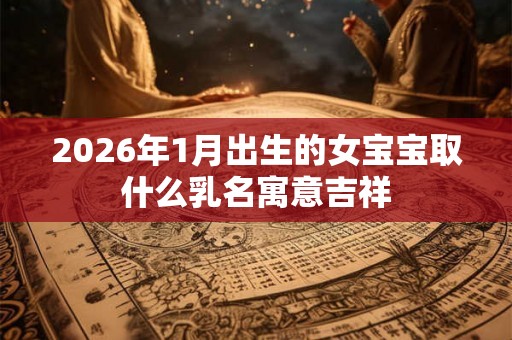 2026年1月出生的女宝宝取什么乳名寓意吉祥