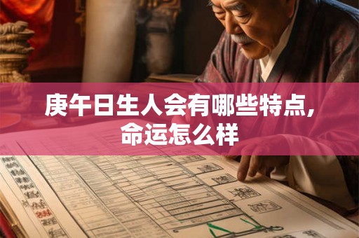 庚午日生人会有哪些特点,命运怎么样