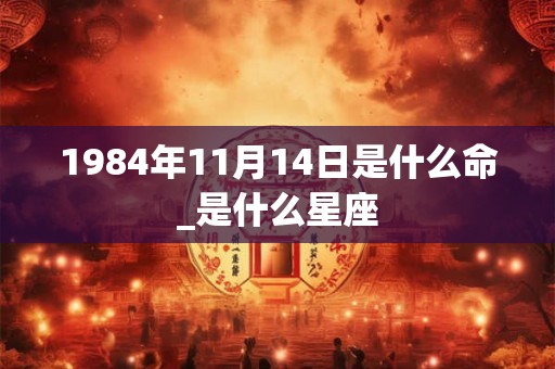 1984年11月14日是什么命_是什么星座