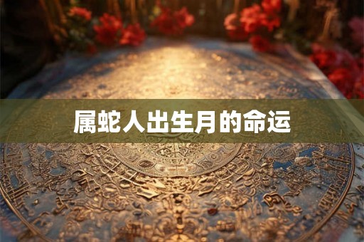 属蛇人出生月的命运