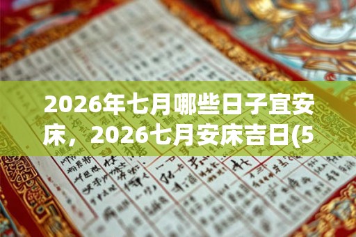 2026年七月哪些日子宜安床，2026七月安床吉日(5天）