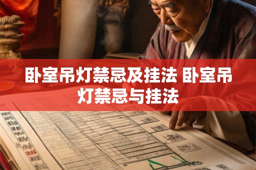 卧室吊灯禁忌及挂法 卧室吊灯禁忌与挂法