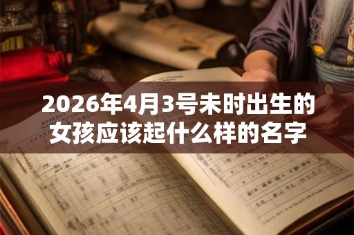 2026年4月3号未时出生的女孩应该起什么样的名字