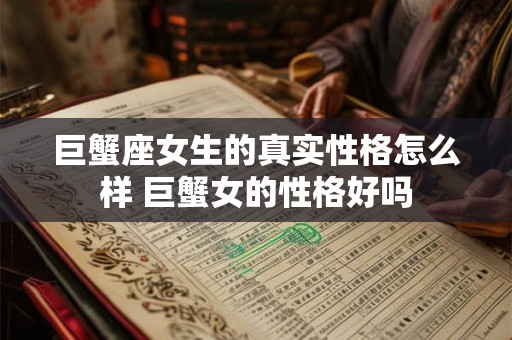 巨蟹座女生的真实性格怎么样 巨蟹女的性格好吗