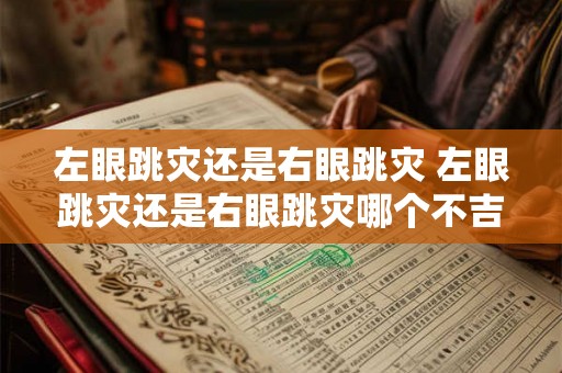 左眼跳灾还是右眼跳灾 左眼跳灾还是右眼跳灾哪个不吉利