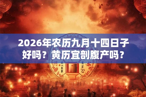 2026年农历九月十四日子好吗？黄历宜剖腹产吗？
