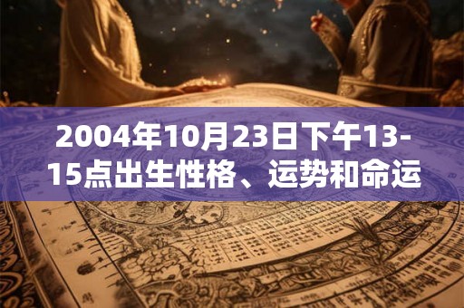 2004年10月23日下午13-15点出生性格、运势和命运