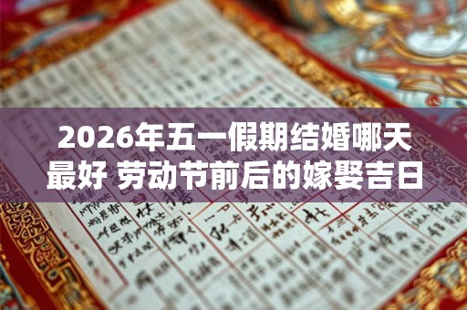 2026年五一假期结婚哪天最好 劳动节前后的嫁娶吉日查询