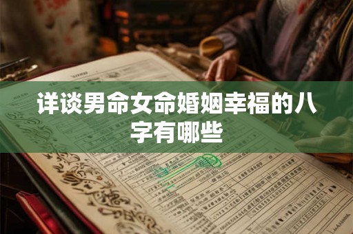 详谈男命女命婚姻幸福的八字有哪些