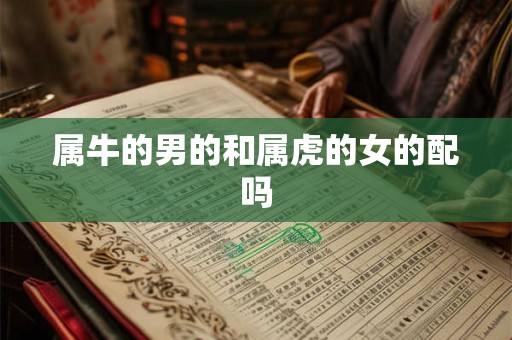 属牛的男的和属虎的女的配吗