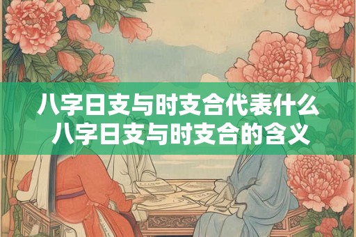 八字日支与时支合代表什么 八字日支与时支合的含义是什么