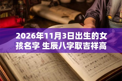 2026年11月3日出生的女孩名字 生辰八字取吉祥高分好名