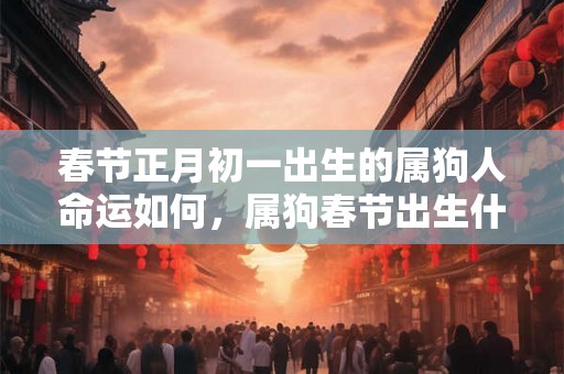 春节正月初一出生的属狗人命运如何，属狗春节出生什么命？