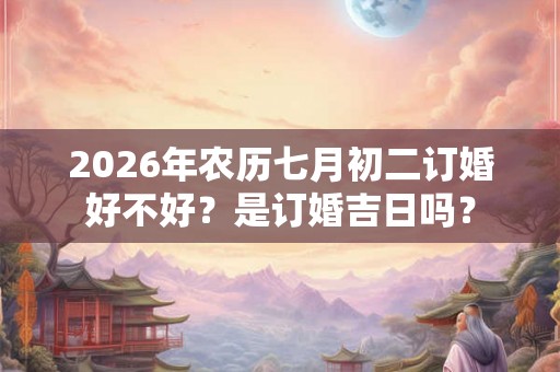 2026年农历七月初二订婚好不好？是订婚吉日吗？