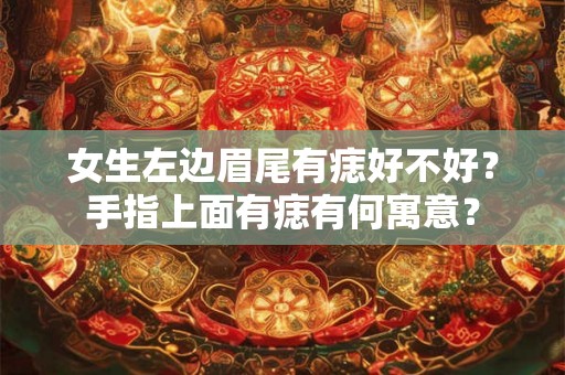 女生左边眉尾有痣好不好？手指上面有痣有何寓意？