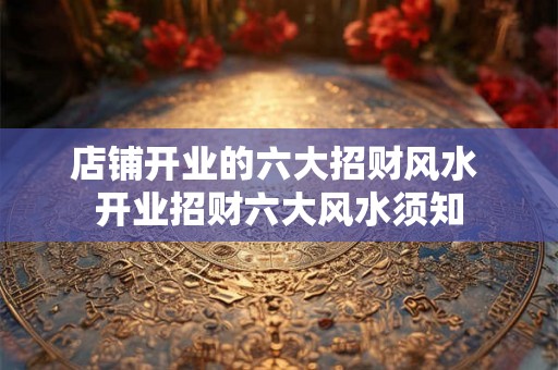 店铺开业的六大招财风水 开业招财六大风水须知 店铺开业的六大招财风水 开业招财六大风水须知