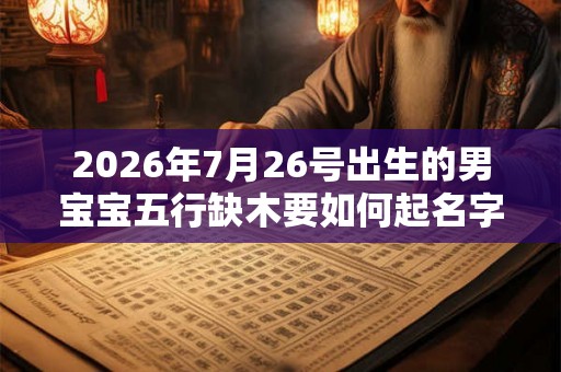 2026年7月26号出生的男宝宝五行缺木要如何起名字