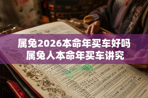 属兔2026本命年买车好吗 属兔人本命年买车讲究