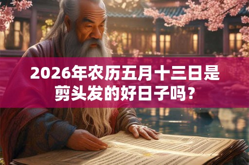 2026年农历五月十三日是剪头发的好日子吗？