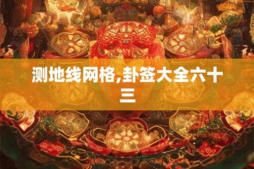 测地线网格,卦签大全六十三 测地线网格,卦签大全六十三