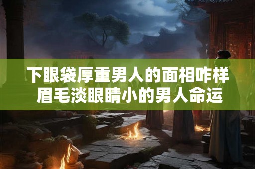 下眼袋厚重男人的面相咋样 眉毛淡眼睛小的男人命运详解