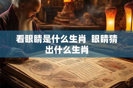 看眼睛是什么生肖 眼睛猜出什么生肖 看眼睛是什么生肖 眼睛猜出什么生肖