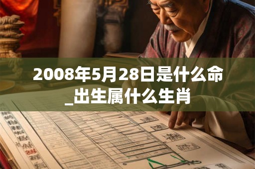 2008年5月28日是什么命_出生属什么生肖 2008年5月28日是什么命_出生属什么生肖