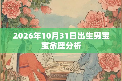 2026年10月31日出生男宝宝命理分析 2026年10月31日出生男宝宝命理分析