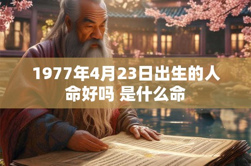 1977年4月23日出生的人命好吗 是什么命