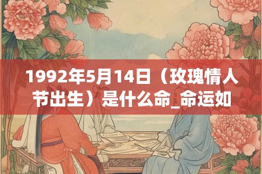 1992年5月14日（玫瑰情人节出生）是什么命_命运如何