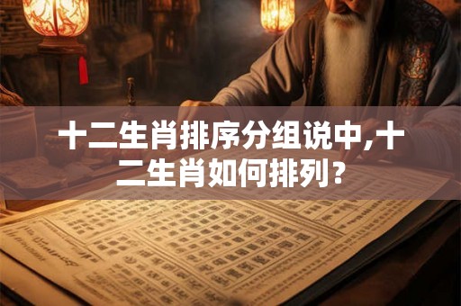 十二生肖排序分组说中,十二生肖如何排列? 十二生肖排序分组说中,十二生肖如何排列?