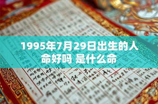 1995年7月29日出生的人命好吗 是什么命